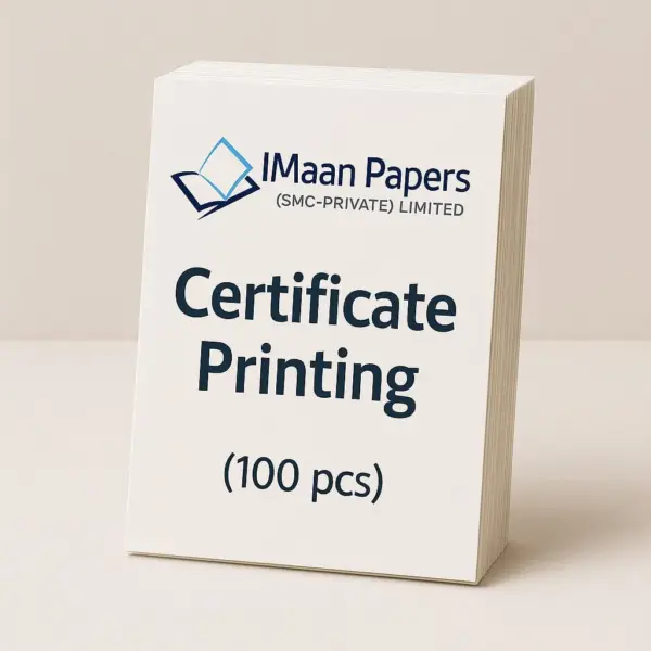 Certificate Printing (100 pcs)
